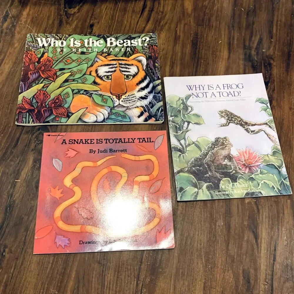 3 Animal Books Nature Science Children's Paperbacks